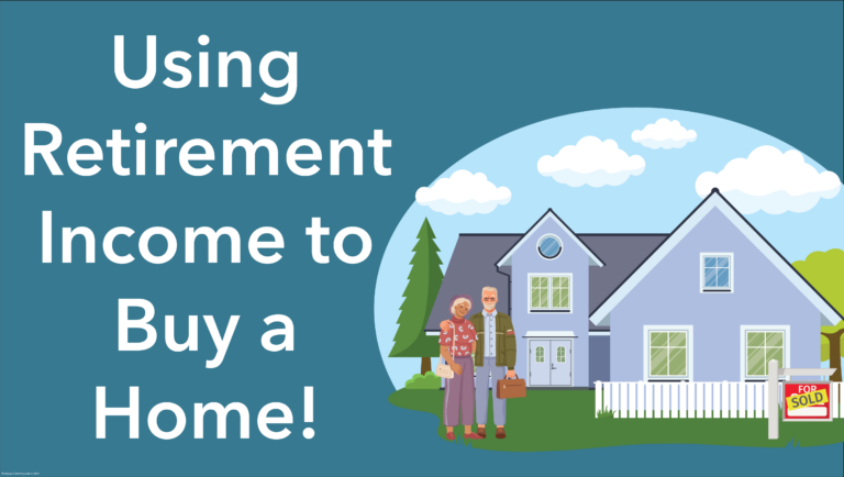 Using Retirement Income to Qualify for a Home Loan? When seeking home financing, lenders will look at how you are drawing down your retirement income from your investments to determine the income that can be used to qualify you for a home loan. Due to the various types of retirement income, this can get a little complex. If you are considering purchasing or refinancing, let’s talk first!