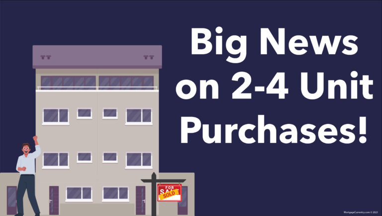 2-4 Unit Property Financing Just Got Better! Recent guideline changes now allow for a 95% LTV when buying a 2-4 unit property as an occupant of one of the units. Previously, the maximum LTV was 75%, so this change means a lot less of an investment on the homeowner’s part! If you are interested in purchasing a 2-4 unit property where you can live in one unit and rent out the others, let’s talk!